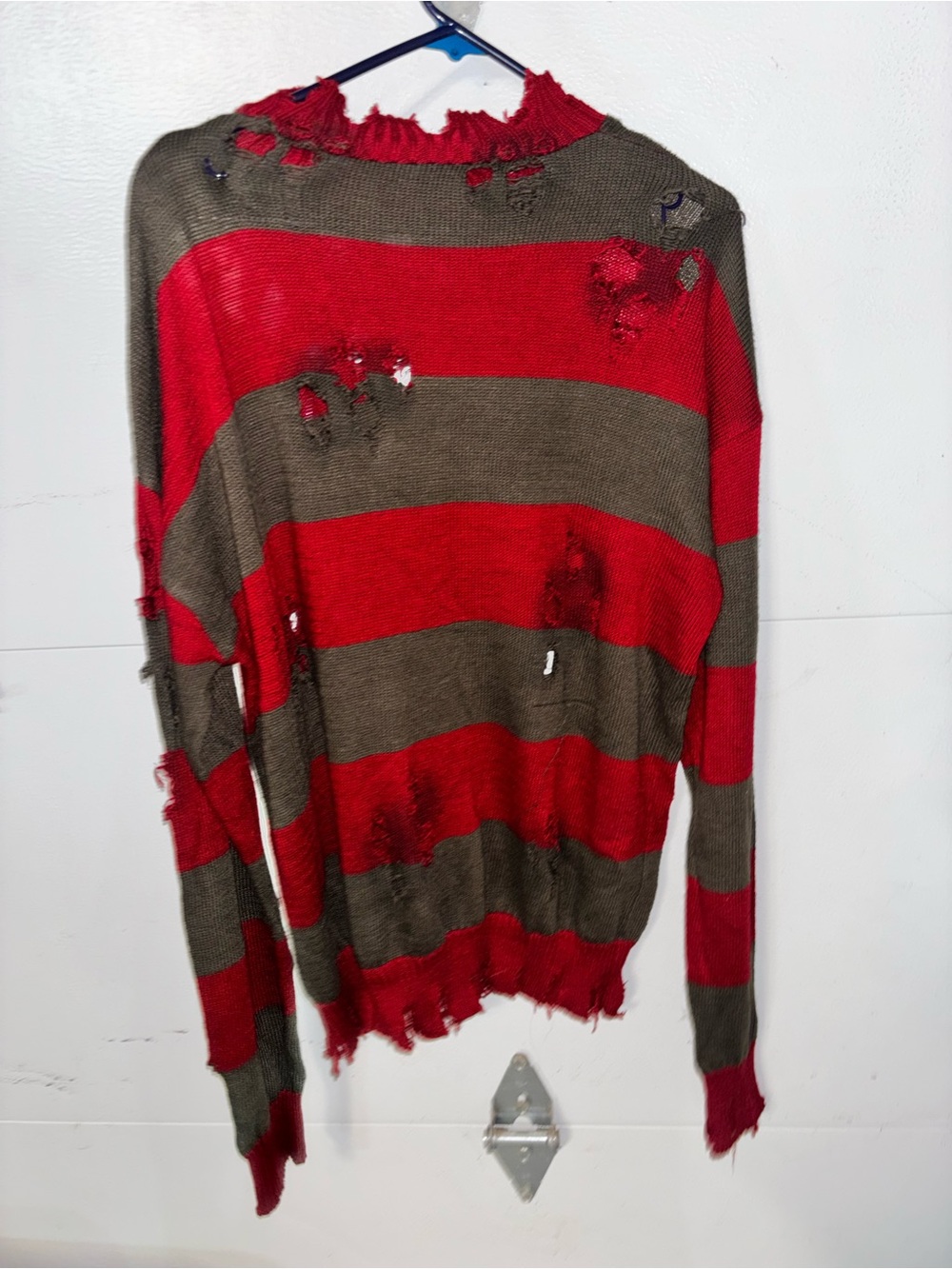 Freddy Krueger Striped Sweater Costume and mask